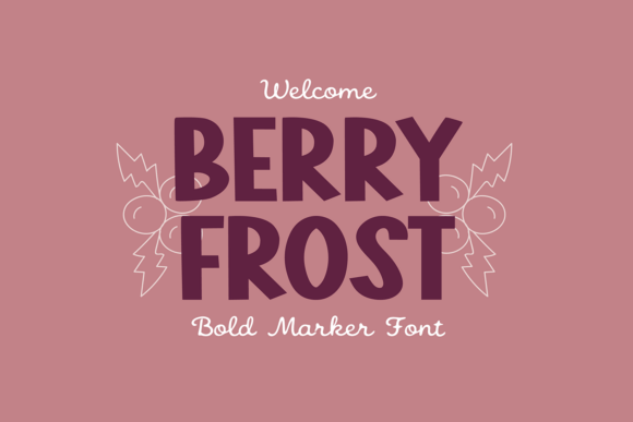 Berry Frost: A Bold Hand-Lettered Marker Font for Modern Web Design