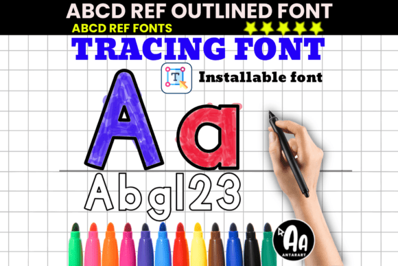 Bold Outlined Tracing: The Display Font for High-Impact Visual Marketing
