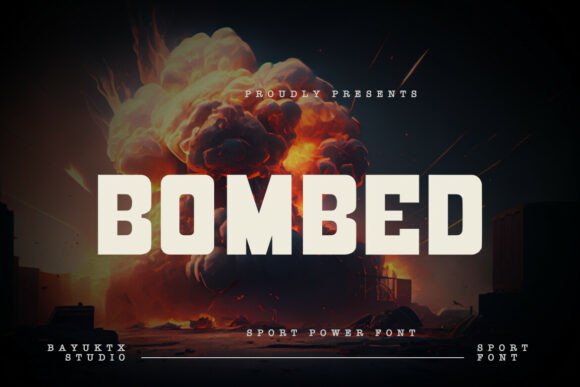 Bombed: The Ultra-Bold Display Font for High-Impact Branding