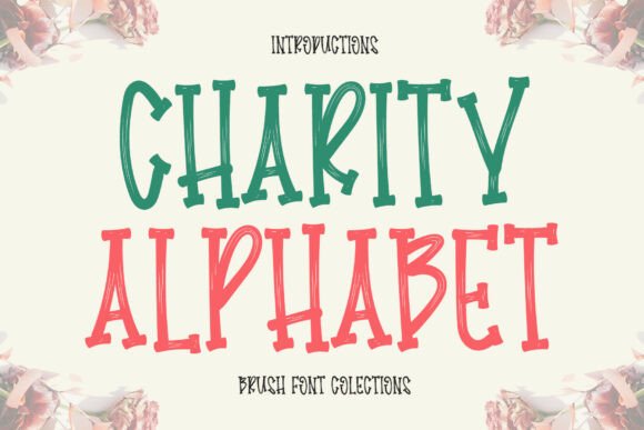 Charity Alphabet: A Bold Display Typeface for Handmade Branding