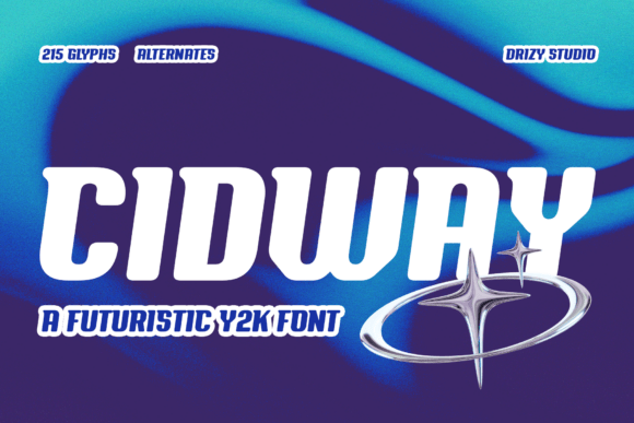 Cidway: The Futuristic Display Font for Bold Brand Identity