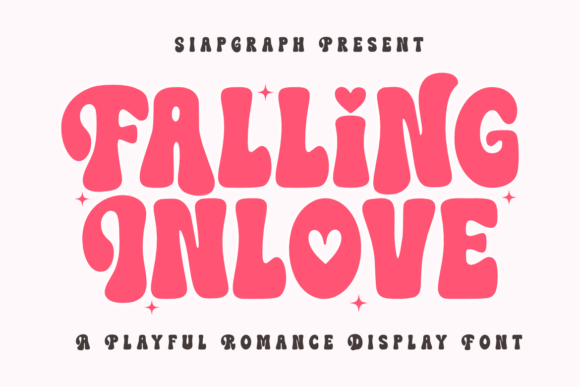 Falling Inlove: A Retro Display Font for Modern Editorial Design