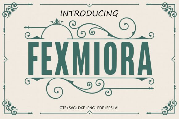 Fexmiora: A Playful Display Font for Vivid Branding