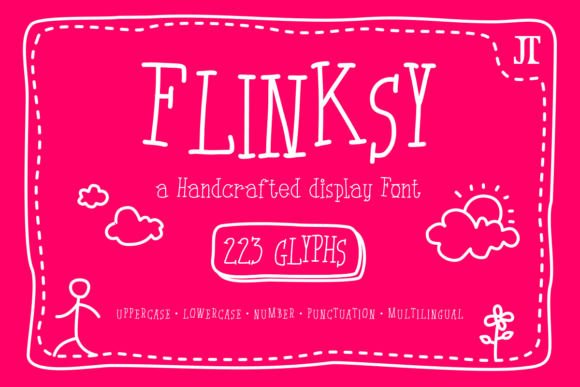 Flinksy: The Playful Display Font for Handmade Branding
