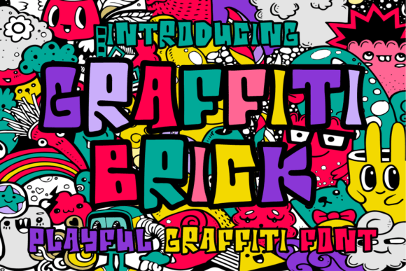 Graffiti Brick: A Vibrant Display Font for Bold Creations