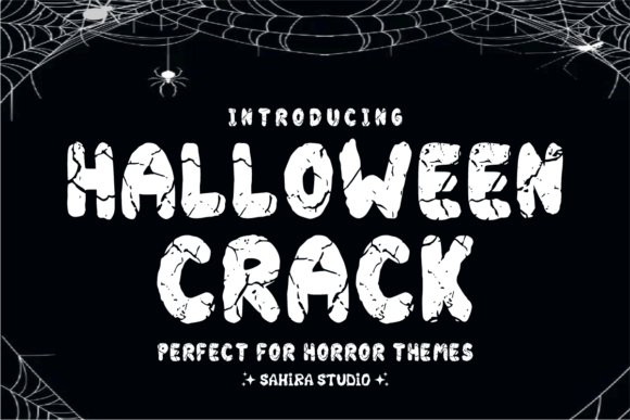 Halloween Crack: The Bold Display Font for Spooky Season Designs