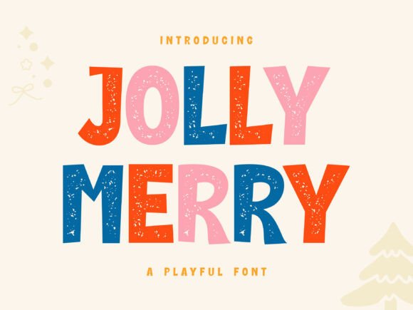 Jolly Merry Display Font for Festive Web Design