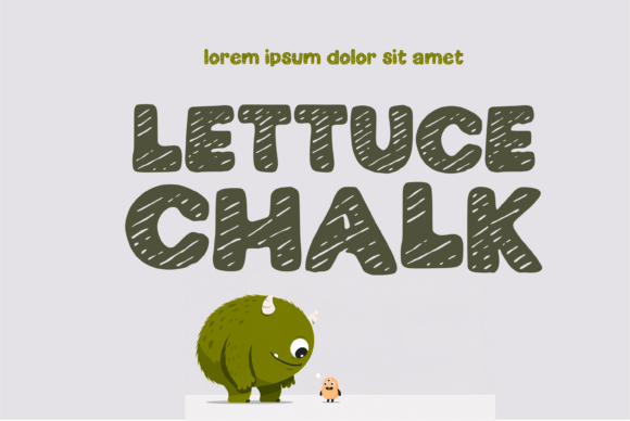 Lettuce Chalk: The Bold Handwritten Display Font for Joyful Branding
