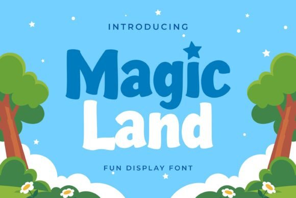 Magic Land Typeface: Whimsical Display Fonts for Fairy Tale Branding