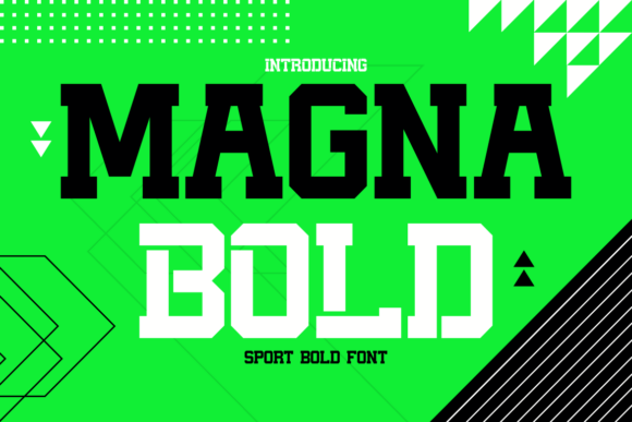 Magna Bold: The Ultimate Sport Display Font for Crafters