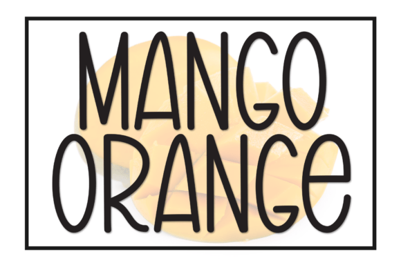 Mango Orange: The Perfect Handwritten Display Font for Makers
