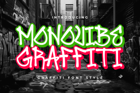 Monovibe Graffiti: The Bold Typeface for Urban Brand Identity