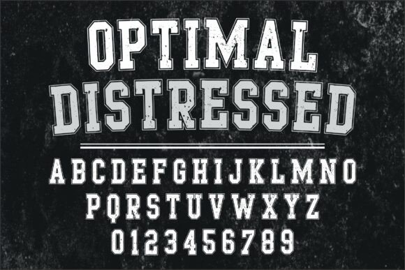 Optimal Distressed: The Bold Typeface for High-Energy Campaigns