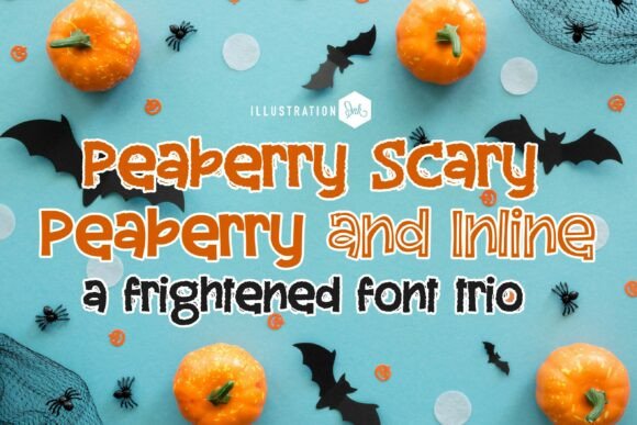 Peaberry Scary Trio: A Spooky Display Font for Editorial Design