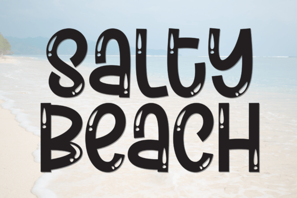 Salty Beach Display Font Review for Social Campaigns