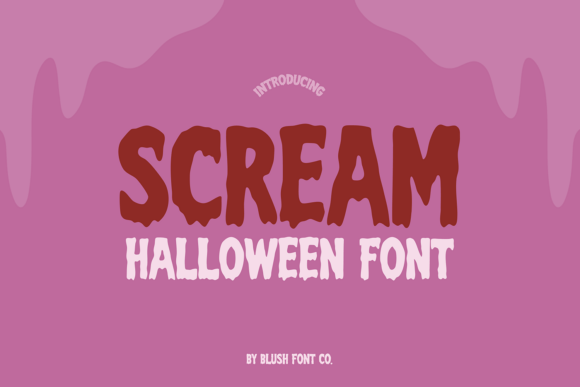 Scream Halloween Typeface for Spooky Brand Identity Projects