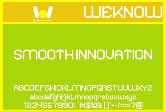 Smooth Innovation Display Font for Modern Branding and Crafts