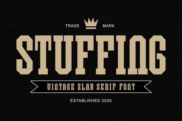 Stuffing: The Bold Vintage Slab Serif for High-Impact Web Design