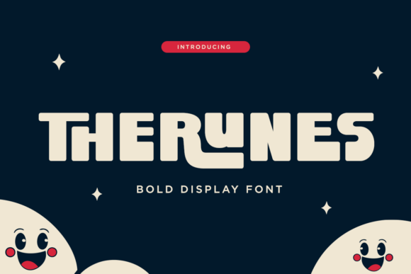 Therunes: The Bold Display Font for Retro-Futuristic Editorial Design
