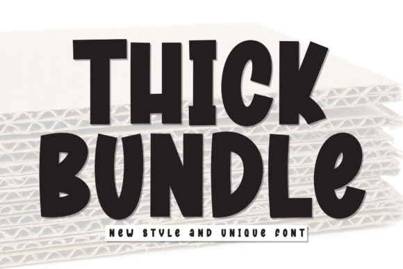 Thick Bundle: The Bold Display Typeface for High-Impact Campaigns
