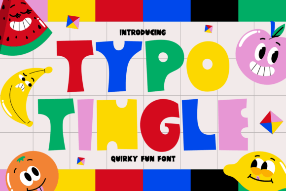 Typo Tingle: A Quirky Display Font for Playful Brand Identity