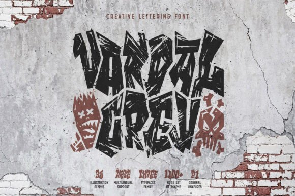 Vandal Crew Typeface for Bold Digital Branding